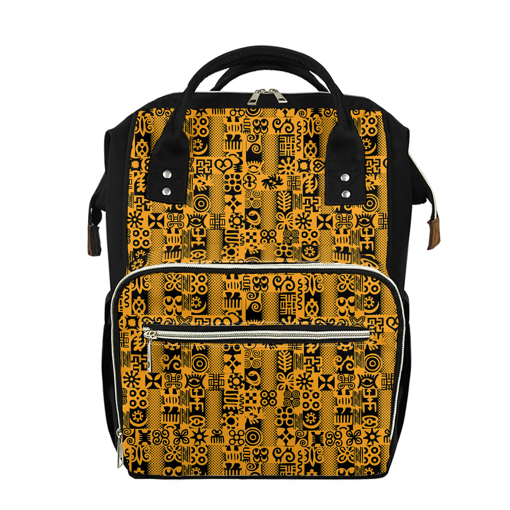 West African Adinkra Tribe Symbols Diaper Bag