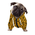 West African Adinkra Tribe Symbols Dog Zip Up Hoodie