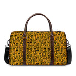 West African Adinkra Tribe Symbols Duffle Bag