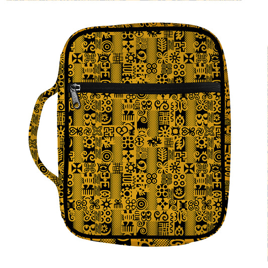 West African Adinkra Tribe Symbols Front Pocket Bible Bag