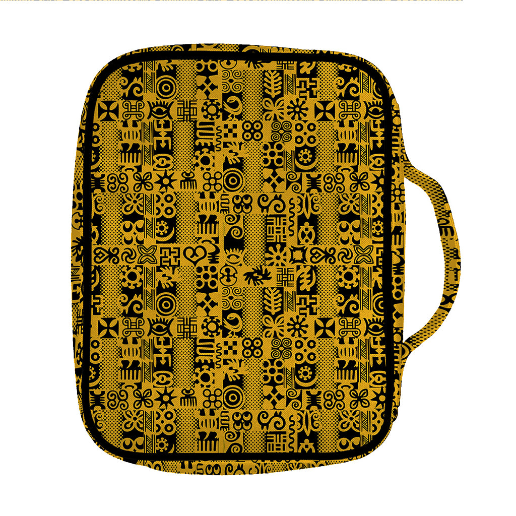 West African Adinkra Tribe Symbols Front Pocket Bible Bag