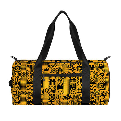 West African Adinkra Tribe Symbols Gym Bag