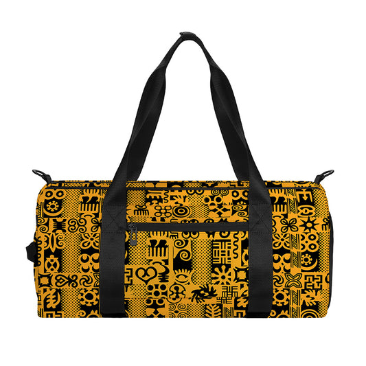 West African Adinkra Tribe Symbols Gym Bag