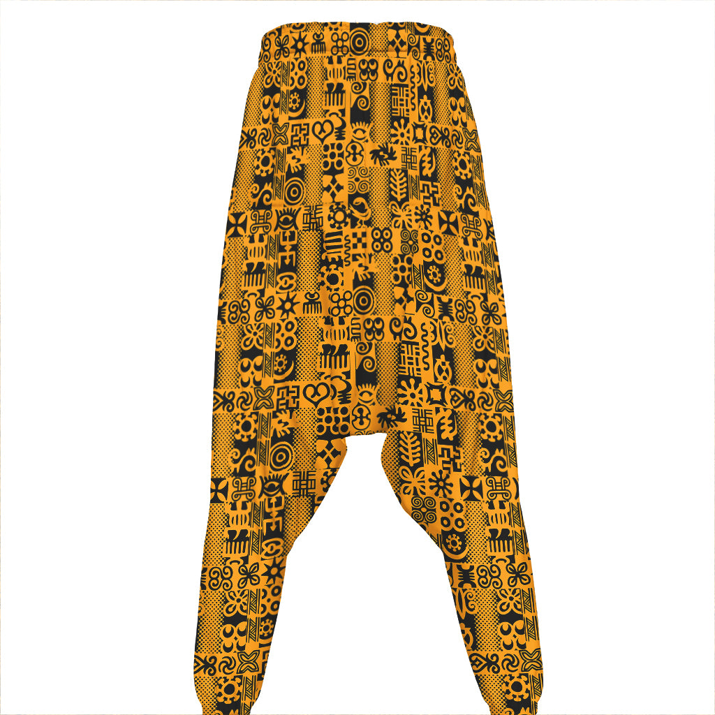 West African Adinkra Tribe Symbols Hammer Pants