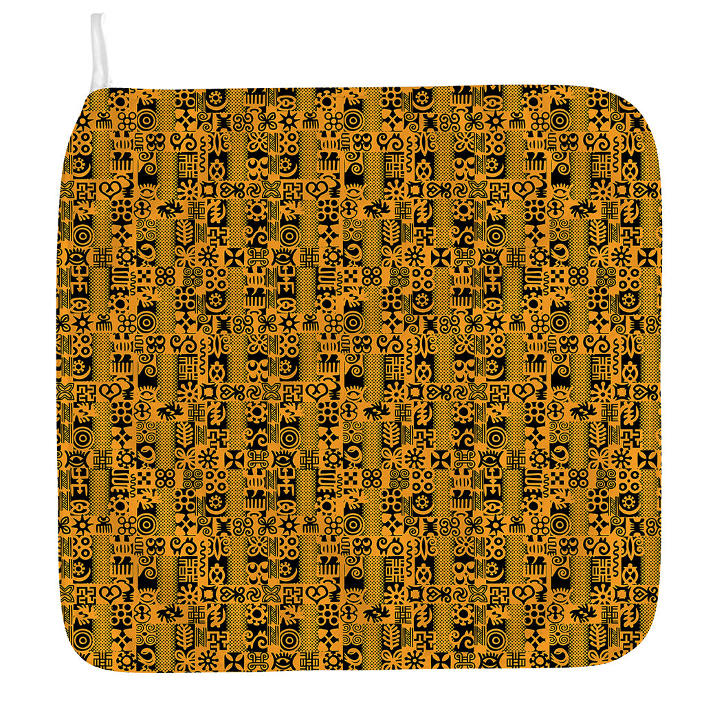 West African Adinkra Tribe Symbols Hand Towel
