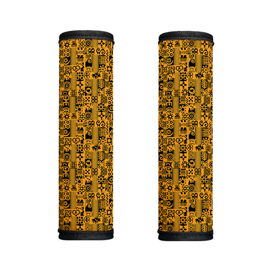West African Adinkra Tribe Symbols Handle Covers