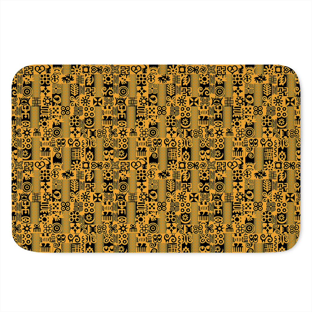 West African Adinkra Tribe Symbols Indoor Door Mat