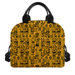 West African Adinkra Tribe Symbols Insulated Lunch Bag