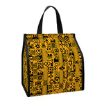 West African Adinkra Tribe Symbols Insulated Lunch Tote