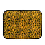 West African Adinkra Tribe Symbols Laptop Sleeve