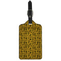 West African Adinkra Tribe Symbols Luggage Tag