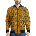 West African Adinkra Tribe Symbols Men's Bomber Jacket
