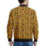 West African Adinkra Tribe Symbols Men's Bomber Jacket