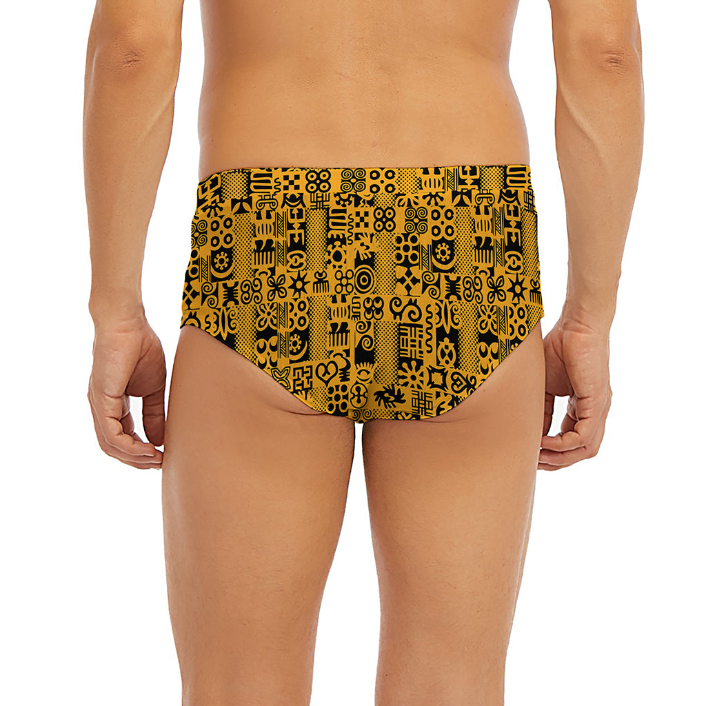 West African Adinkra Tribe Symbols Men's Briefs