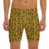 West African Adinkra Tribe Symbols Men's Long Boxer Briefs