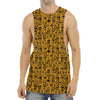 West African Adinkra Tribe Symbols Men's Muscle Tank Top