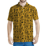 West African Adinkra Tribe Symbols Men's Polo Shirt