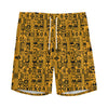 West African Adinkra Tribe Symbols Men's Sports Shorts