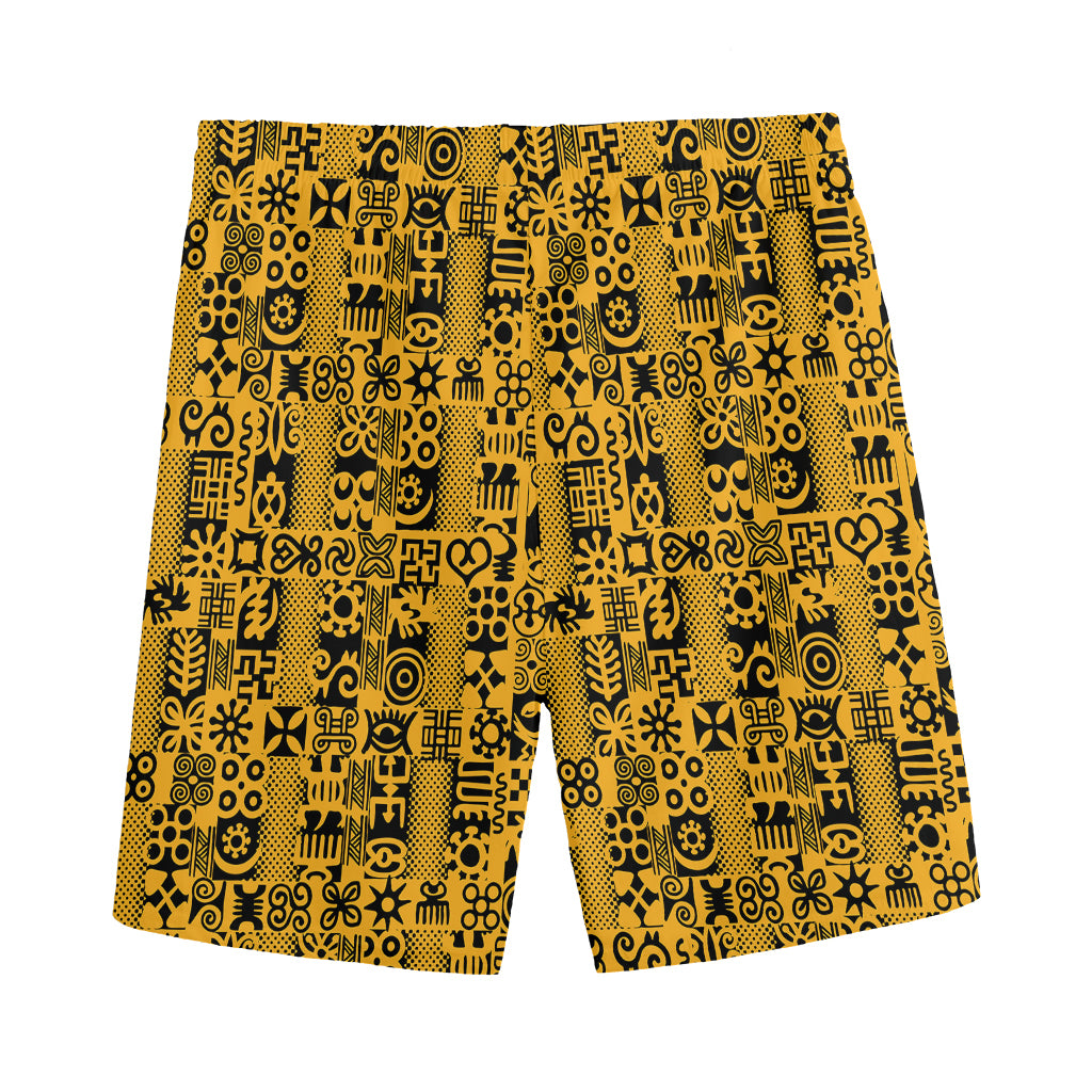 West African Adinkra Tribe Symbols Men's Sports Shorts