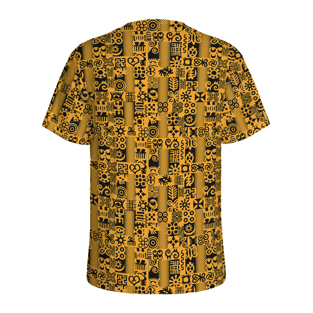 West African Adinkra Tribe Symbols Men's Sports T-Shirt