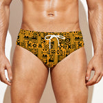 West African Adinkra Tribe Symbols Men's Swim Briefs
