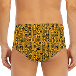 West African Adinkra Tribe Symbols Men's Triangle Swim Briefs