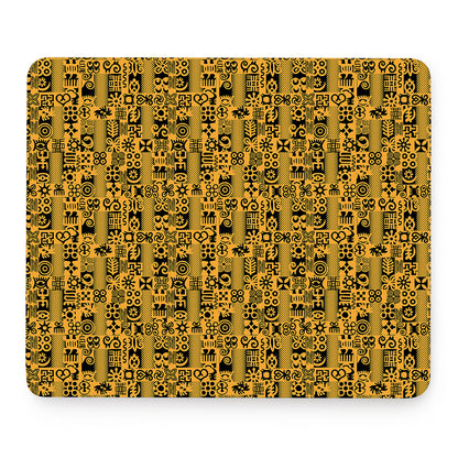 West African Adinkra Tribe Symbols Mouse Pad