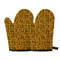 West African Adinkra Tribe Symbols Oven Mitts