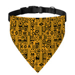 West African Adinkra Tribe Symbols Over The Collar Dog Bandana
