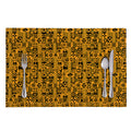 West African Adinkra Tribe Symbols Placemat