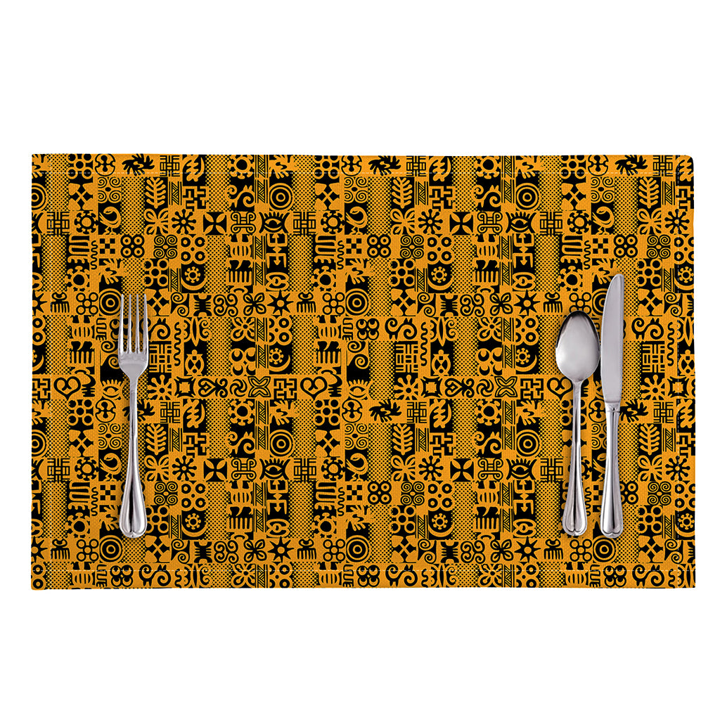 West African Adinkra Tribe Symbols Placemat