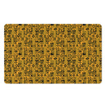 West African Adinkra Tribe Symbols Polyester Doormat