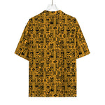 West African Adinkra Tribe Symbols Rayon Hawaiian Shirt