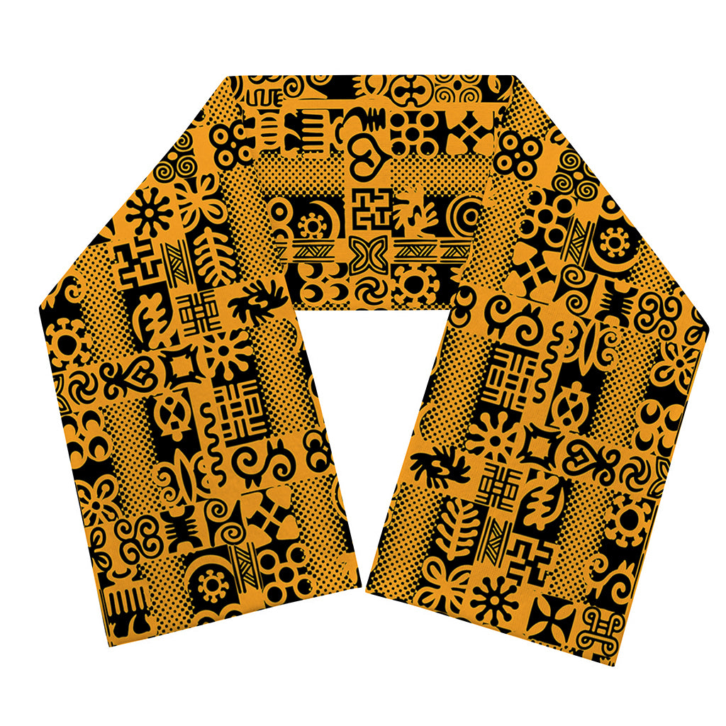 West African Adinkra Tribe Symbols Scarf