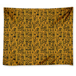 West African Adinkra Tribe Symbols Tapestry