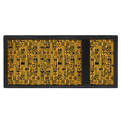 West African Adinkra Tribe Symbols Trifold Wallet