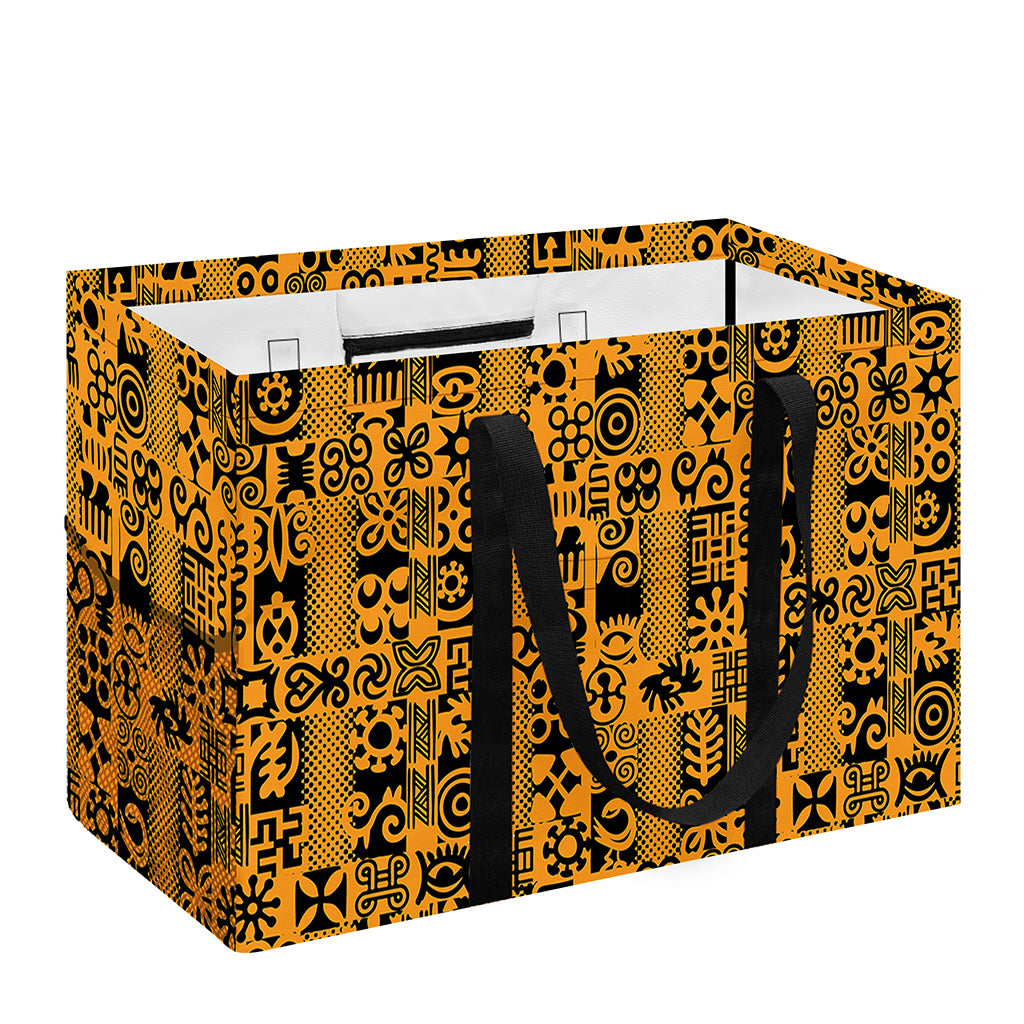 West African Adinkra Tribe Symbols Utility Tote Bag