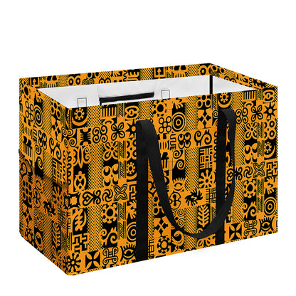 West African Adinkra Tribe Symbols Utility Tote Bag