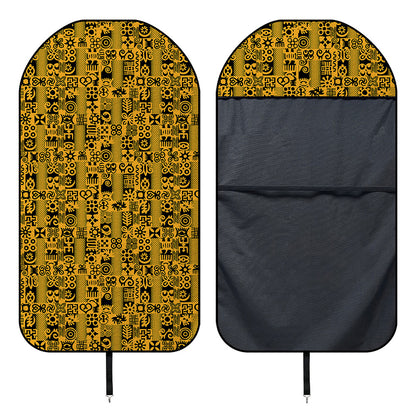West African Adinkra Tribe Symbols Waterproof Car Seat Cover