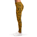 West African Adinkra Tribe Symbols Women's Leggings