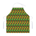 West African Kente Tribal Pattern Print Adjustable Apron
