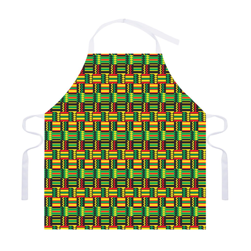West African Kente Tribal Pattern Print Adjustable Apron