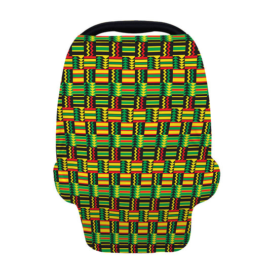 West African Kente Tribal Pattern Print Baby Seat Cover