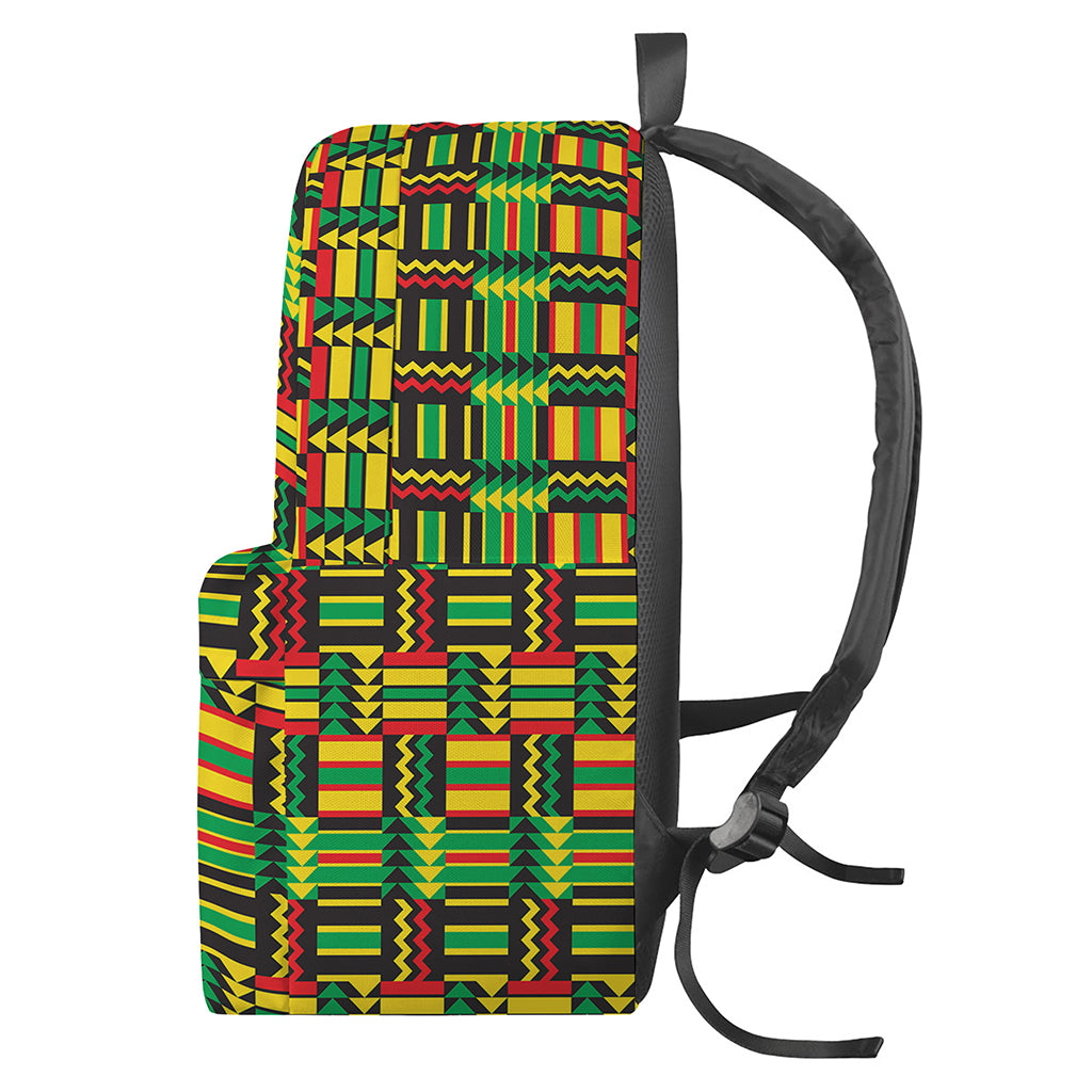 West African Kente Tribal Pattern Print Backpack