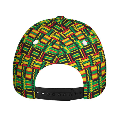 West African Kente Tribal Pattern Print Baseball Cap