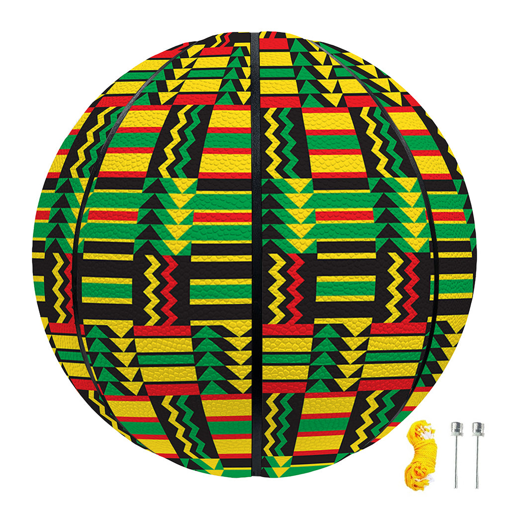 West African Kente Tribal Pattern Print Basketball