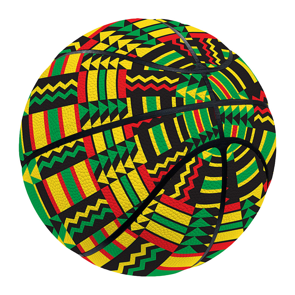West African Kente Tribal Pattern Print Basketball