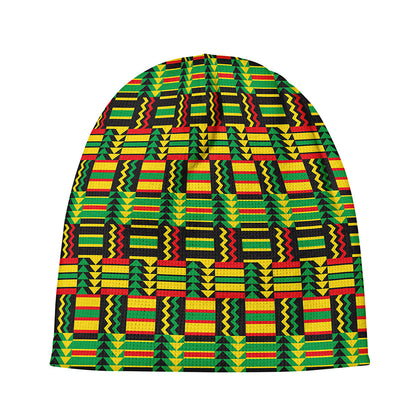West African Kente Tribal Pattern Print Beanie