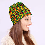 West African Kente Tribal Pattern Print Beanie