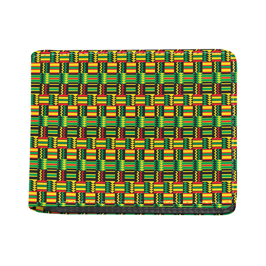 West African Kente Tribal Pattern Print Bifold Wallet
